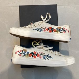 Keds Women's White (r) X Rifle Paper Co. Vine Sneaker NEW NEVEE WORN